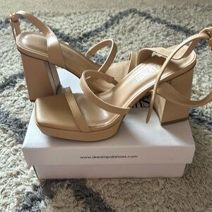 SHEIN Nude platform heels